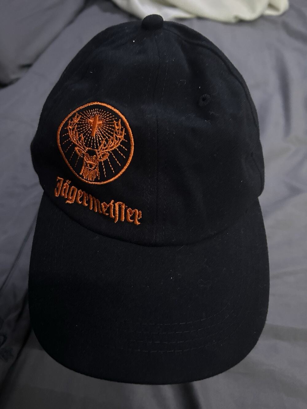 Jagermeister Officially Licensed Strapback Hat / Cap - Black & Orange
